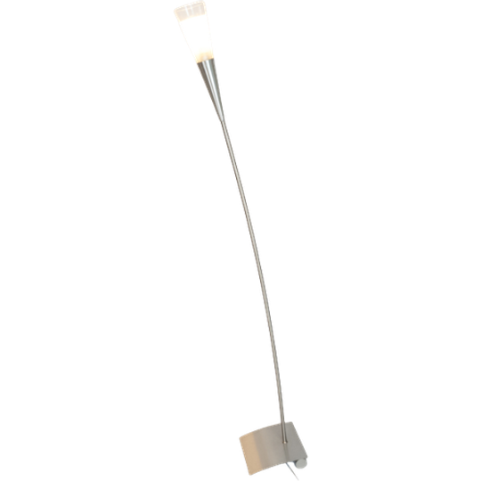 Hala Zeist - Vloerlamp - Geborsteld Staal - Gesatineerd Glas - Post Modern - 90's 1