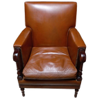 Cognac Kleurige Lederen Armzetel thumbnail 1