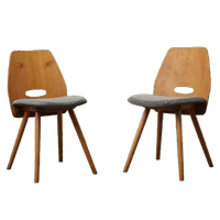 Vintage Lollipop Stoelen František Jirák | Grijs, Blauw