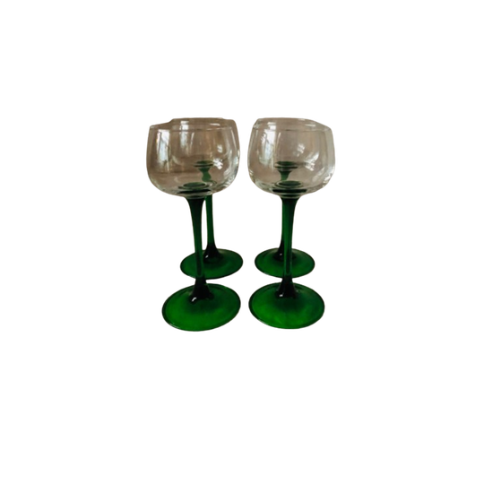 4x Wijnglas Vintage | Kerst 1