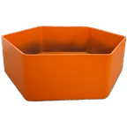 Oranje Kunststof Bloembak Plantenbak thumbnail 1
