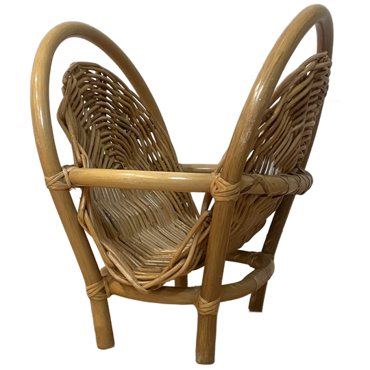 Vintage Rotan Tijdschriftenrek | Mid-century Design 1