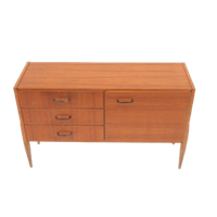 Vintage Dressoir Met Lades En Deur Gemaakt In De Jaren ’60