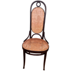 Set Van 6 Hoge Vintage Bentwood “Long John” Thonet thumbnail 1