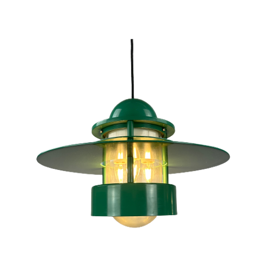 1 Of 20 Louis Poulsen Green Pendant Light Orbiter Xl By Jens Møller Jensen, 1963 1
