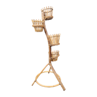 Vintage Rotan Plantenstaander