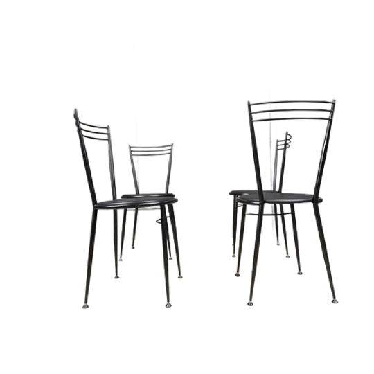 Vintage Dining Chairs By Calligaris, 1980s 1