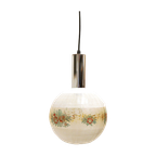 Vintage Plafondlamp Met Prachtige Glazen Bol, Jaren '60/'70 thumbnail 1