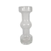 Leerdam Glas - Design Floris Meydam - Dikwandig - Transparant Met Ingesloten Luchtbellen - 70'S