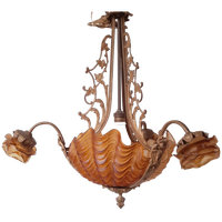 Art Nouveau Kroonluchter 1900 Frankrijk