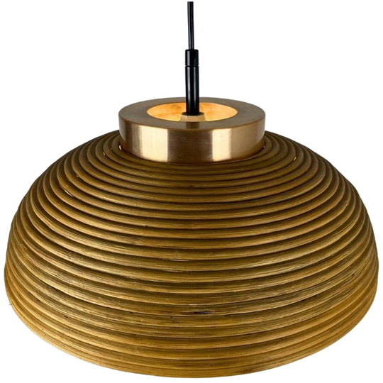 Midcentury Hanglamp Pencil Reed - Messing - Doria 1