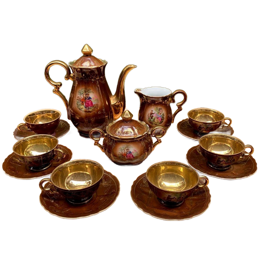 Koffieservies Voor 6 Personen. Versailles. 1