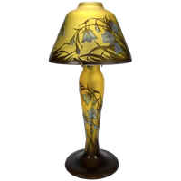 Art Nouveau Tafellamp In Gallé Stijl, Eind 20e Eeuw.
