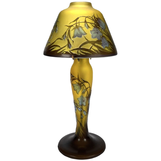 Art Nouveau Tafellamp In Gallé Stijl, Eind 20e Eeuw. 1