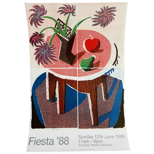David Hockney, 'flowers, Apple & Pear On A Table, July 1986 1