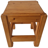 Vintage Krukje Plantentafel Jaren 70 Grenenhouten Tafeltje