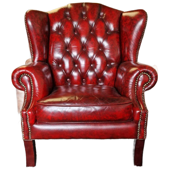 Chesterfield Lord Fauteuil Antiek Rood 1