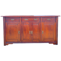 Kersenkleurige Eiken Dressoir, 175 Cm Breed, Topkwaliteit