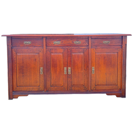 Kersenkleurige Eiken Dressoir, 175 Cm Breed, Topkwaliteit 1