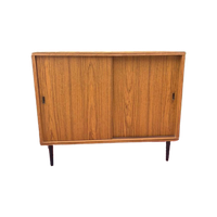 Vintage Fineer Kastje Kast Sideboard Tv Audio Meubel