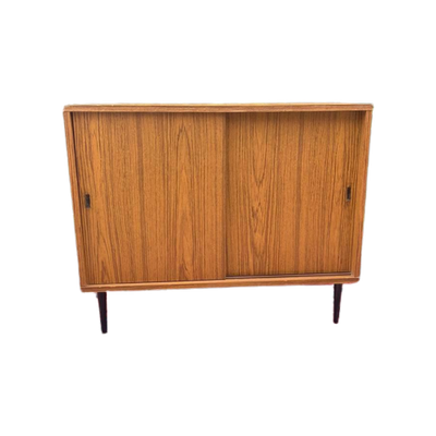 Vintage Fineer Kastje Kast Sideboard Tv Audio Meubel