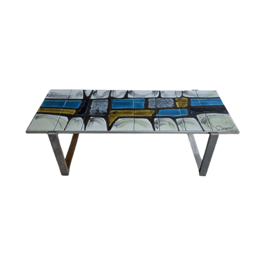 Ceramic And Metal Coffee Table By Belarti/Denisco 1