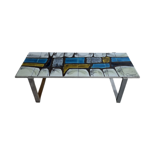 Ceramic And Metal Coffee Table By Belarti/Denisco