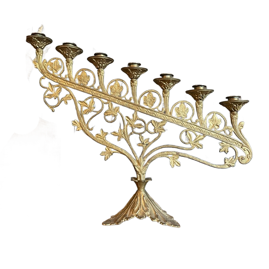 Kandelaar Kerkkandelaar Frans Antiek 1