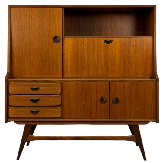 Vintage Highboard Wandmeubel Louis van Teeffelen 1