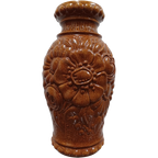 West Germany Vase With Sunflower Pattern thumbnail 1