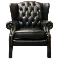 Chesterfield Lord Fauteuil – Zwart Leer