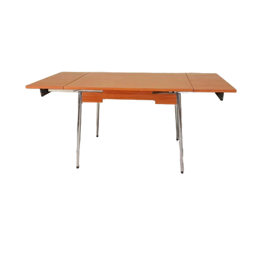 Vintage Formica Uitschuifbare Eettafel 1