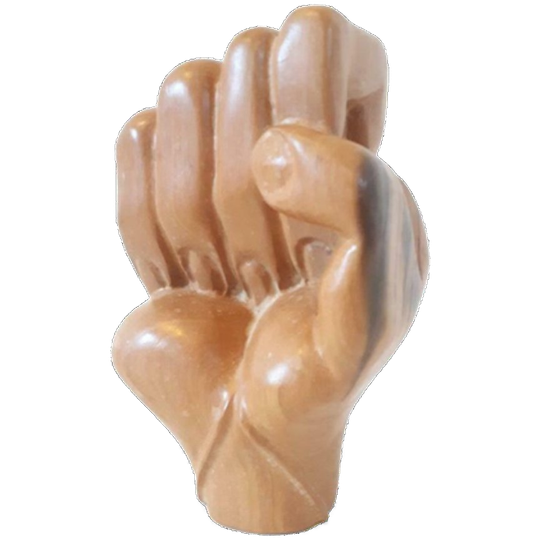 Houtsnijwerk Fuist Hand Boks Volhout Beel Vintage 1