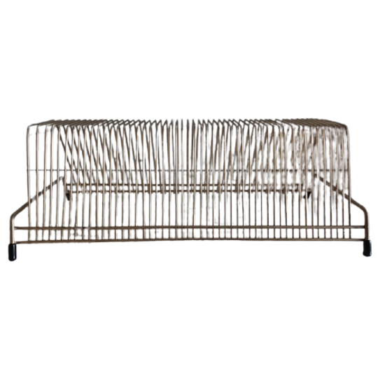Vintage Goudkleurig Metaal Draad Platenhouder 1