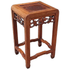 Oosterse Houten Bijzettafel Nachtkastje Plantentafel thumbnail 1