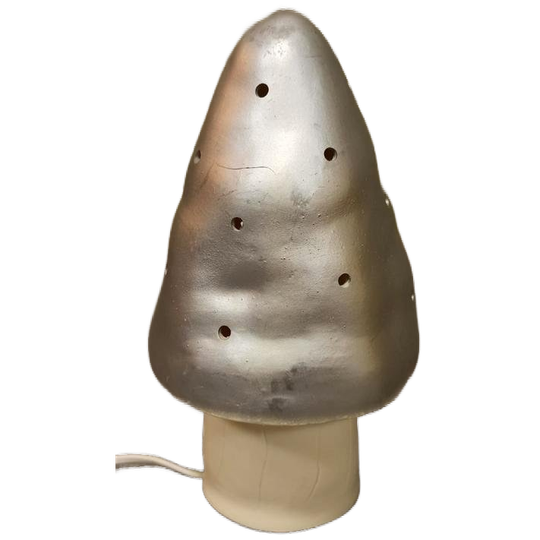 Vintage Heico Mushroom Lamp, Zilver 1