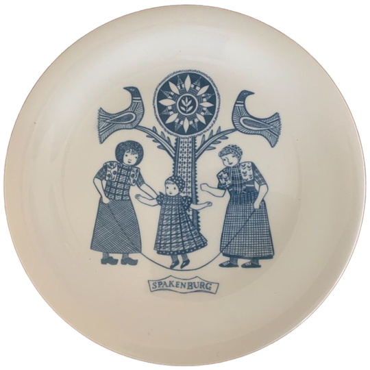 Vintage Nederlandse Spakenburg Klederdracht Borden Van Royal Sphinx Maastricht. 1