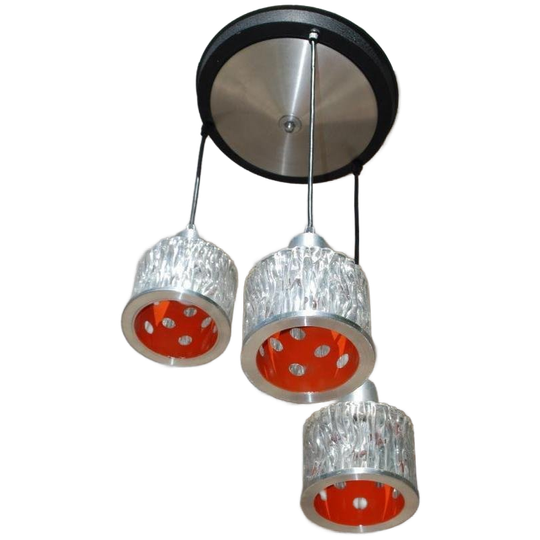 Vintage Hanglamp Met Drie Kelken 1