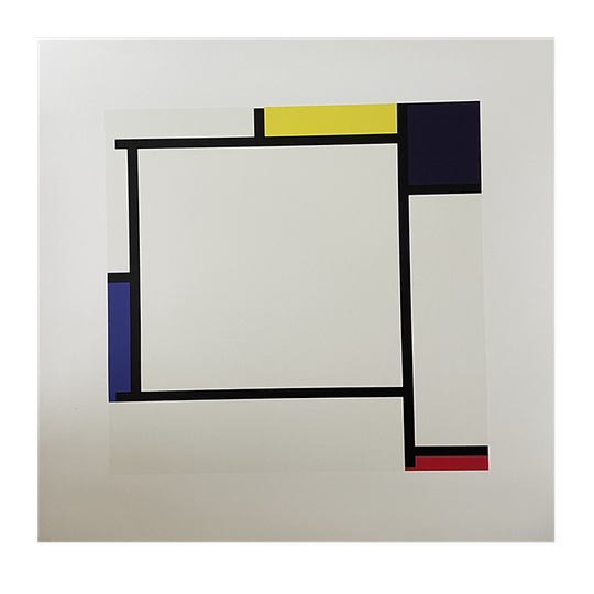 Piet Modrian (1872-1944), "composition 2 " 1922, Printed In Belgium 1