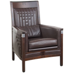 Luxe Art Deco Schuitema Design Fauteuil Met Donkerbruin Leer Uit De Decoforma Serie thumbnail 1