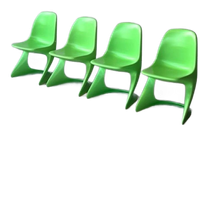 Casalino Eetkamerstoelen 21X Vintage Casala Groen Prijs P/St