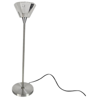 Hala Zeist - Tafellamp - Kristal - Geborsteld Aluminium - 80S