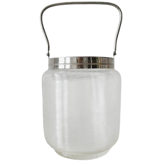 Vintage Ijsemmer Fries Draadglas Chroom 1960’s 1