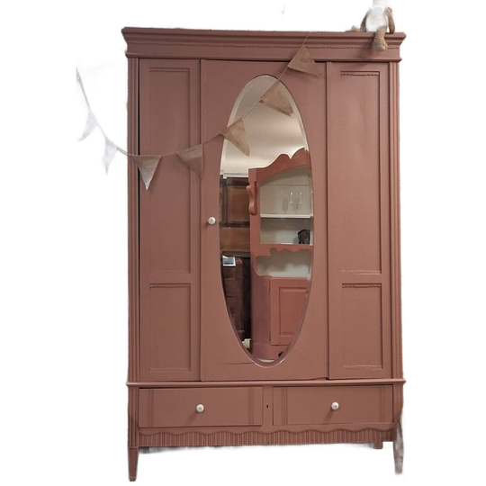 Vintage Demontabele Kledingkast In De Kleur Real Plum 1