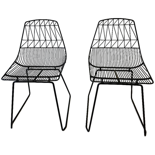 Draadstoel Stoel Eetkamerstoel Tuin Stoel Metaal Design 1