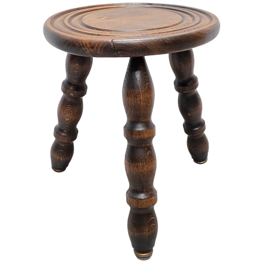 Vintage Frans Beuken Driepoot Krukje, Jaren 50/60 1