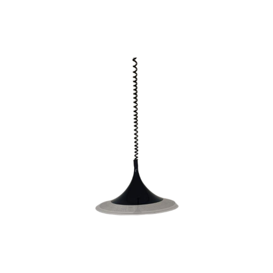 Vintage Perspex Heksenhoed Lamp Diameter 50 Cm. 1