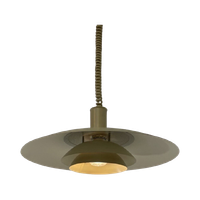 Lyfa - Ufo-Shaped Lamp - Mid Century / Space Age - Including Rollycord And Ceiling Canopy