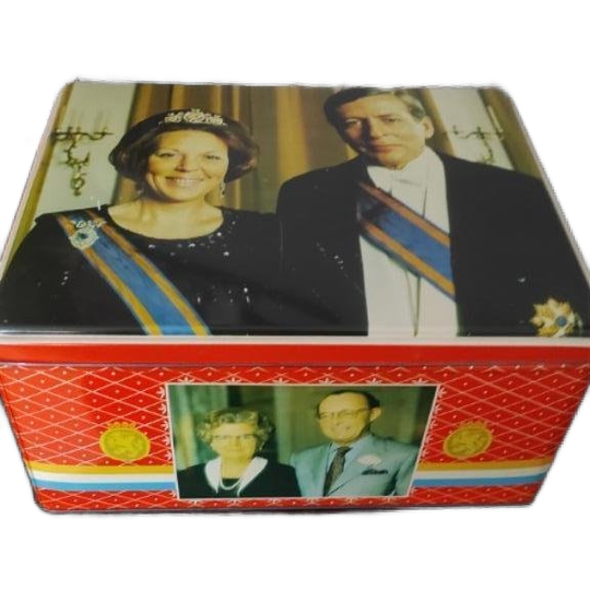 Vintage Blik Koningshuis Oranje 1