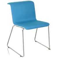 Bulo Tab Chair Design Vergaderstoel, Blauw, Sledeframe